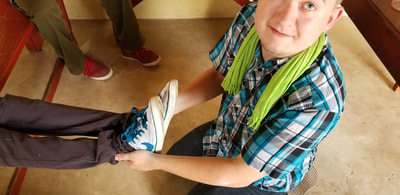 Zach during a ministry trip